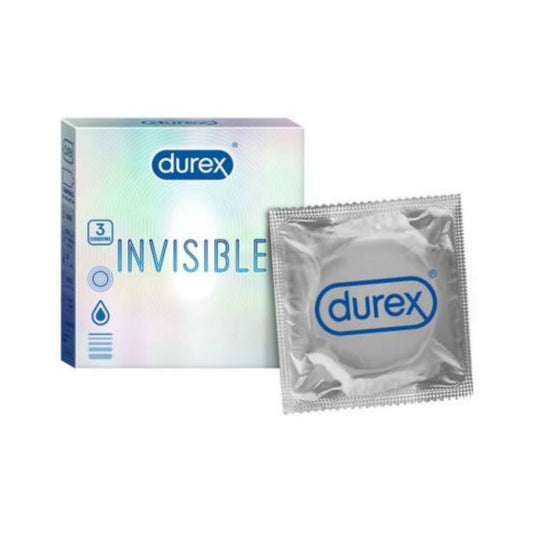 Durex Invisible Ultra Thin Latex Condoms - Pack Of 3