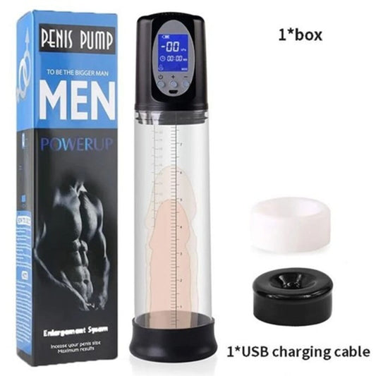 Automatic Penis Pump with USB Charger – Rechargeable Vacuum Pump