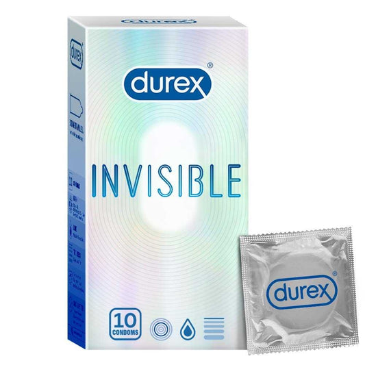 Durex Invisible Condoms, 10 pc | Ultra Thin Condom