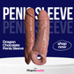 Dragon chocolate 6 inch double hole SILICONE SLEEVE