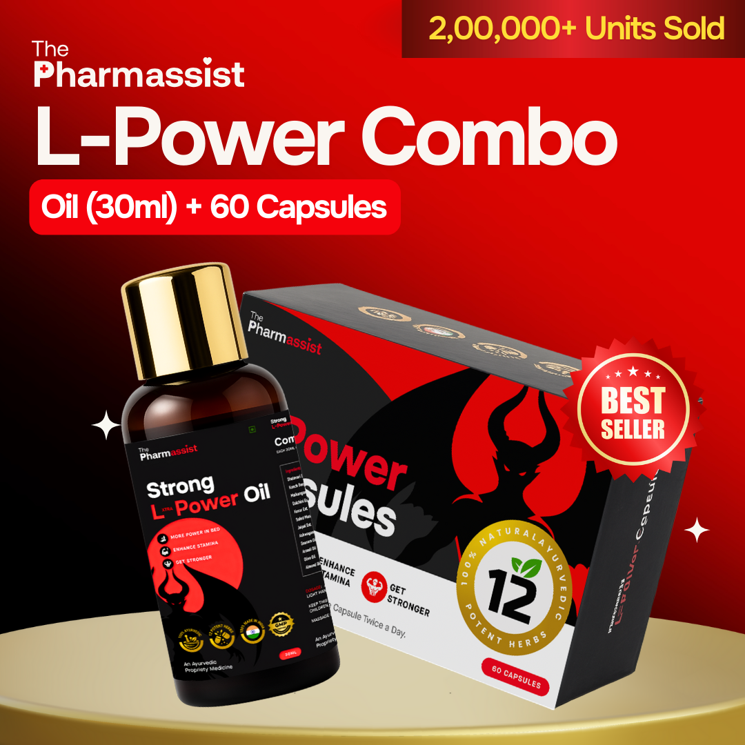 L Power Combo – Ayurvedic Performance Oil (30ml) & Capsules (60) for Energy, Stamina & Vitality
