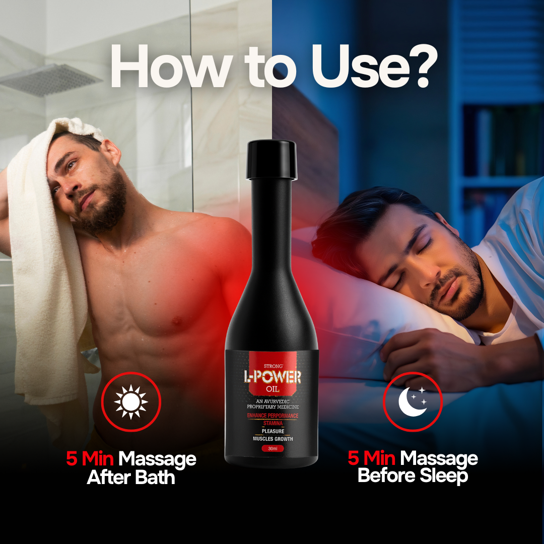 L Power Combo – Ayurvedic Performance Oil (30ml) & Capsules (60) for Energy, Stamina & Vitality