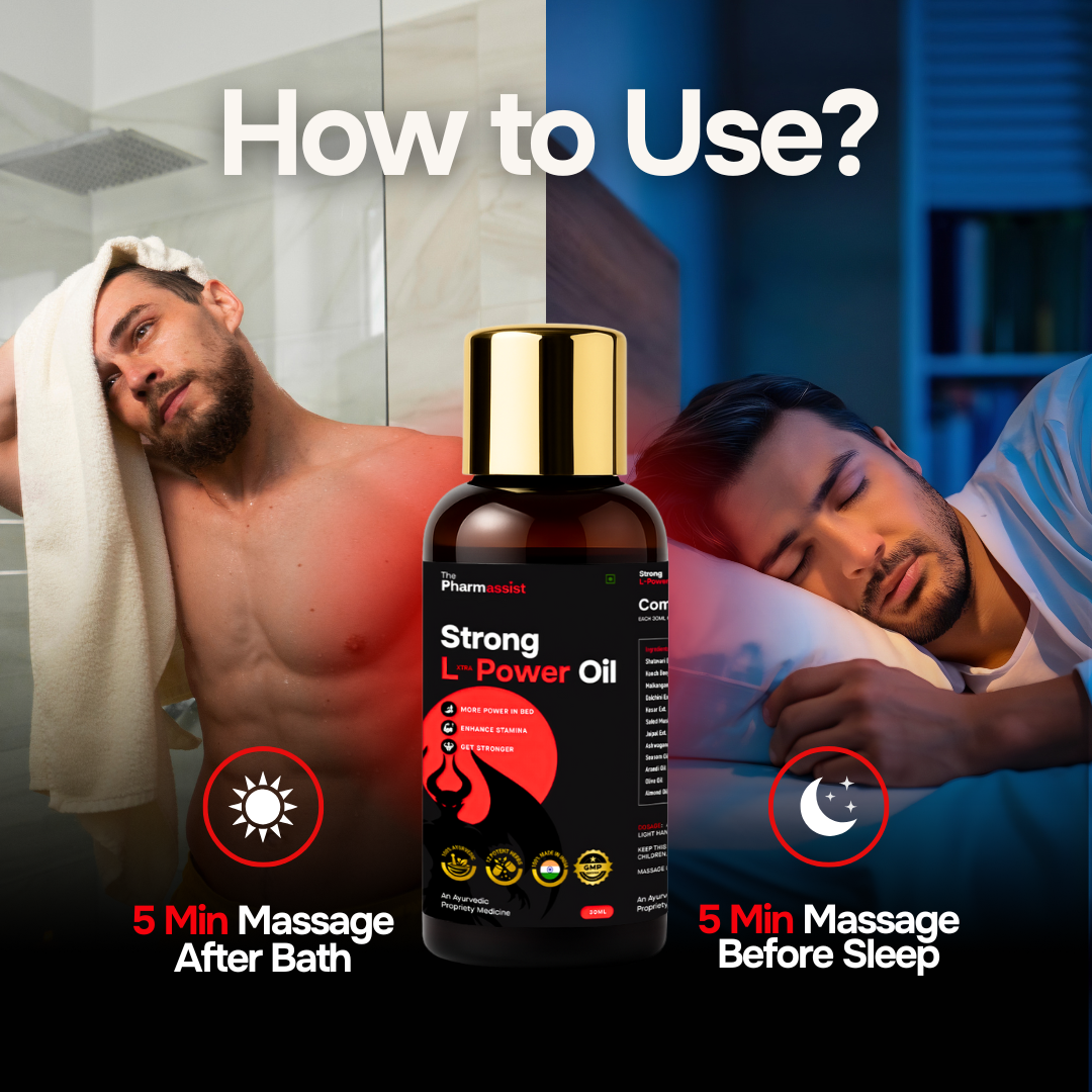 L Power Combo – Ayurvedic Performance Oil (30ml) & Capsules (60) for Energy, Stamina & Vitality