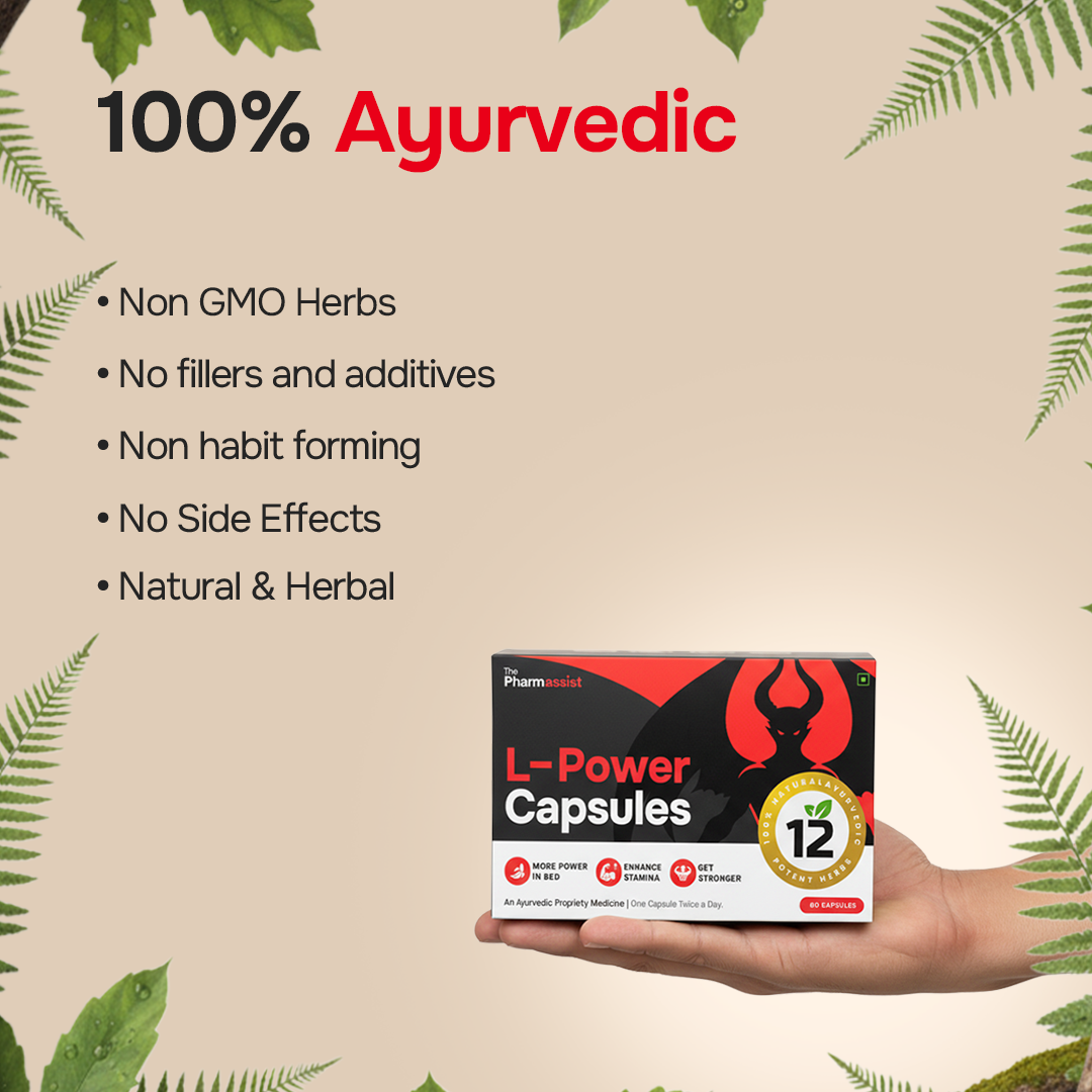 L Power Combo – Ayurvedic Performance Oil (30ml) & Capsules (60) for Energy, Stamina & Vitality