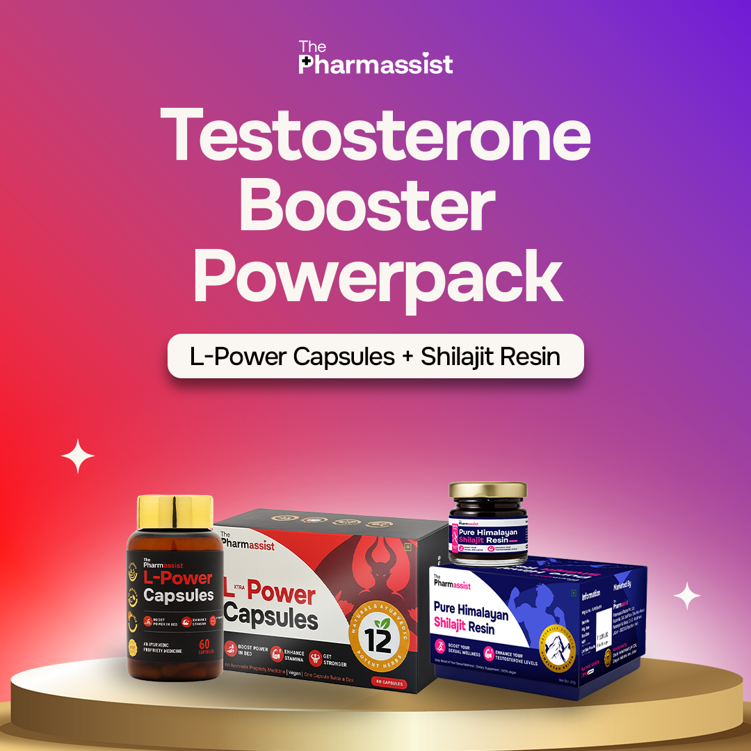 Testosterone Power Pack (L Power Capsules + Pure Shilajit Resin)