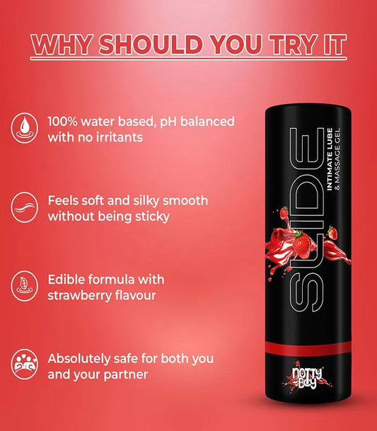 Notty Boy Slide Strawberry Lubricant - 100ml